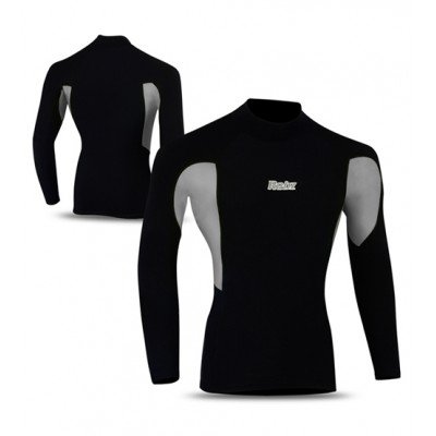 Cycling Thermal Winter Fleece Shirt BLACK/GREY