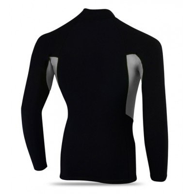 Cycling Thermal Winter Fleece Shirt BLACK/GREY