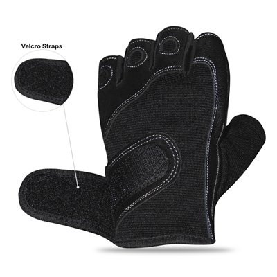 Weight Lifting Gloves Leather Gym Fitness Half Finger Body Building Gloves