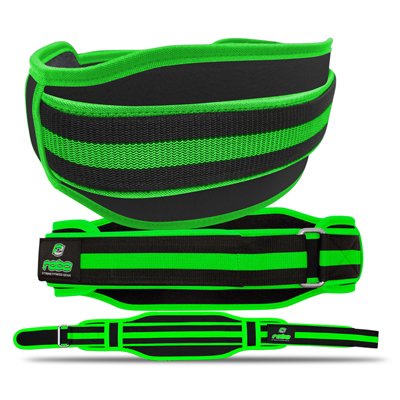 Weight Lifting Neoprene Belt Lumber Pain Back Support Black/Fluorescent