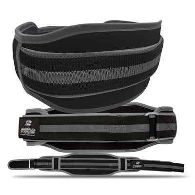 Weight Lifting Neoprene Belt Lumber Pain Back Support Black/Grey