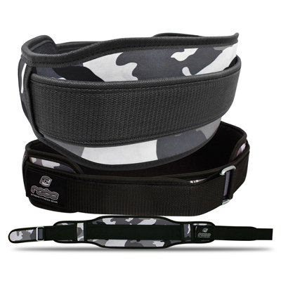 Weight Lifting Neoprene Belt Lumber Pain Back Support Grey/Camo