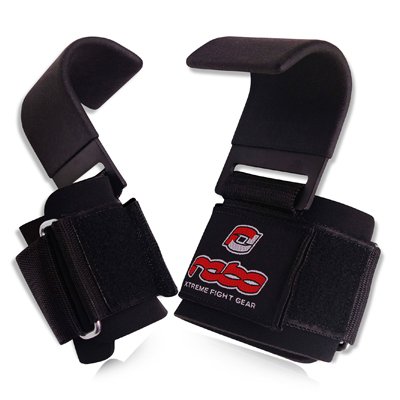 Power Hook Training Weight Lifting Wrist Support Lift Up Strap Chin Up Bar Grip