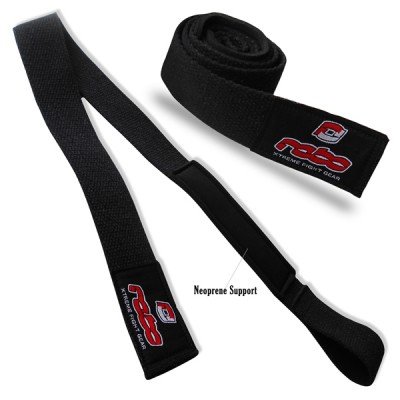 Weight Lifting Wrist Straps Padded Hand Bar Support Training Gym Straps Black