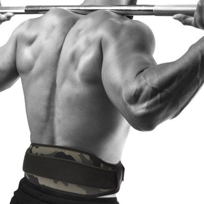 Weight Lifting Neoprene Belt Lumber Pain Back Support Blue