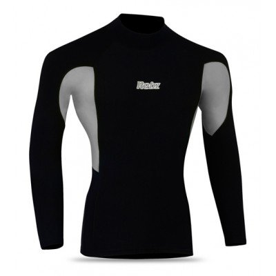 Cycling Thermal Winter Fleece Shirt BLACK/GREY